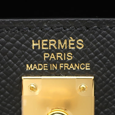 エルメス HERMES ケリー25 外縫い ブラック ヴォーエプソン 2WAYバッグ ゴールド金具 新品 未使用 ショルダー 2026年製