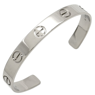 カルティエ Cartier LOVE ラブブレス オープン ラージモデル ホワイトゴールド K18WG #20 ブレスレット 750 18K 18金 WG 9mm幅