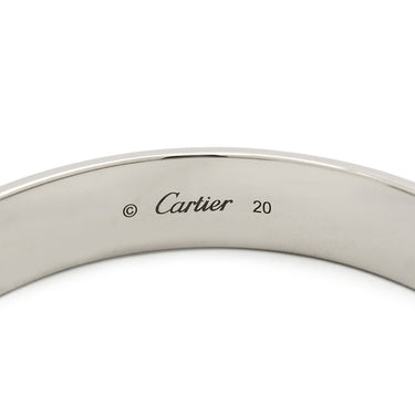 カルティエ Cartier LOVE ラブブレス オープン ラージモデル ホワイトゴールド K18WG #20 ブレスレット 750 18K 18金 WG 9mm幅