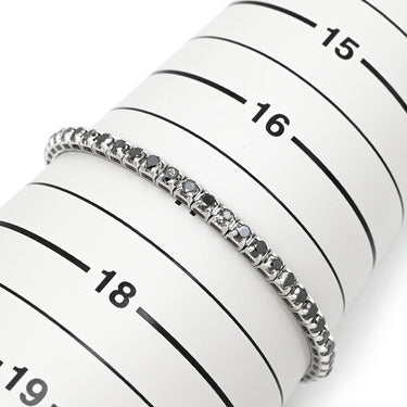 ダミアーニ DAMIANI タイムレス 20089323 ブラック×ホワイトゴールド K18WG ダイヤモンド ブレスレット ブラックダイヤ テニスブレスレット