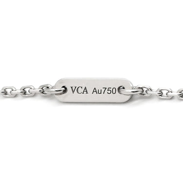 ヴァンクリーフアーペル Van Cleef & Arpels スウィート アルハンブラ パピヨン VCARF80500 ブルー×ホワイトゴールド K18WG ターコイズ ネックレス Au750 18K WG ターコイズ VCA