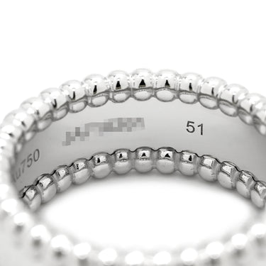 ヴァンクリーフアーペル Van Cleef & Arpels ペルレ シニアチュール VCARN32300 ホワイトゴールド K18WG #51(JP11) リング 指輪 750AU 18K WG 10.5号