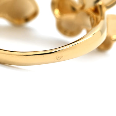 ヴァンクリーフアーペル Van Cleef & Arpels フリヴォル アントレ レ ドア VCARPJMD00 イエローゴールド K18YG ダイヤモンド #59(JP19) リング 指輪 フラワー 4Pダイヤ 20号
