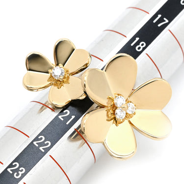 ヴァンクリーフアーペル Van Cleef & Arpels フリヴォル アントレ レ ドア VCARPJMD00 イエローゴールド K18YG ダイヤモンド #59(JP19) リング 指輪 フラワー 4Pダイヤ 20号