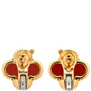 ヴァンクリーフアーペル Van Cleef & Arpels ヴィンテージ アルハンブラ VCARD40400 レッド×イエローゴールド K18YG カーネリアン ピアス 赤 750 18K 18金 カーネリアン 紅玉髄