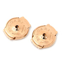 ブルガリ Bvlgari ディーヴァ ドリーム グリーン×ピンクゴールド K18PG ダイヤモンド マラカイト ピアス 18K 750PG 18金 マラカイト 1Pダイヤ