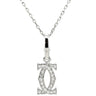 カルティエ Cartier 2C ダイヤ チャーム ネックレス ホワイトゴールド K18WG ダイヤモンド ネックレス Cartier 18K Au750 WG ダイヤモンド