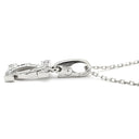 カルティエ Cartier 2C ダイヤ チャーム ネックレス ホワイトゴールド K18WG ダイヤモンド ネックレス Cartier 18K Au750 WG ダイヤモンド