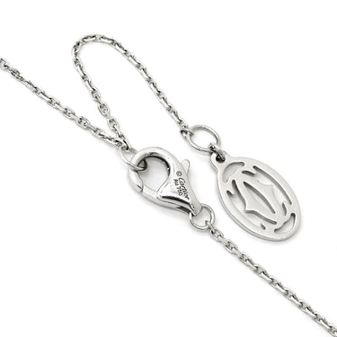 カルティエ Cartier ダムール ダイヤ N7406700 ホワイトゴールド K18WG ダイヤモンド ネックレス Cartier ブリリアントカット パヴェ 18K Au750 WG