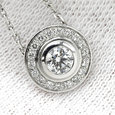 カルティエ Cartier ダムール ダイヤ N7406700 ホワイトゴールド K18WG ダイヤモンド ネックレス Cartier ブリリアントカット パヴェ 18K Au750 WG