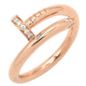 カルティエ Cartier ジュストアンクル ダイヤ B4094800 ピンクゴールド K18PG ダイヤモンド #58(JP18) リング 指輪 750 18K PG クラシックモデル 18号