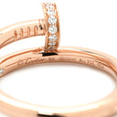 カルティエ Cartier ジュストアンクル ダイヤ B4094800 ピンクゴールド K18PG ダイヤモンド #58(JP18) リング 指輪 750 18K PG クラシックモデル 18号