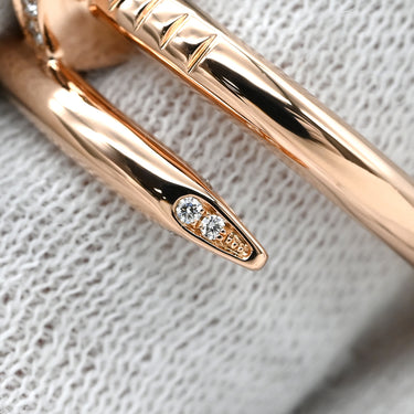 カルティエ Cartier ジュストアンクル ダイヤ B4094800 ピンクゴールド K18PG ダイヤモンド #58(JP18) リング 指輪 750 18K PG クラシックモデル 18号