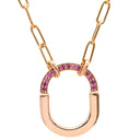 ティファニー Tiffany & Co ロック スモール ペンダント 75013825 ピンク×ローズゴールド K18PG サファイア ネックレス ピンクゴールド T＆Co. Au750 18K ピンクサファイア