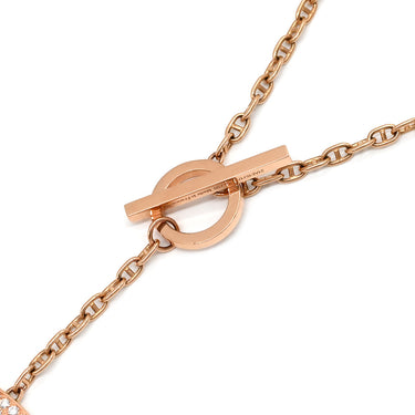 エルメス HERMES シェーヌダンクル コントゥール GM H122303B ピンクゴールド K18PG ネックレス 18K ダイヤモンド PG RG