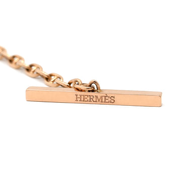 エルメス HERMES シェーヌダンクル コントゥール GM H122303B ピンクゴールド K18PG ネックレス 18K ダイヤモンド PG RG