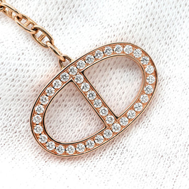 エルメス HERMES シェーヌダンクル コントゥール GM H122303B ピンクゴールド K18PG ネックレス 18K ダイヤモンド PG RG