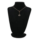 エルメス HERMES シェーヌダンクル コントゥール GM H122303B ピンクゴールド K18PG ネックレス 18K ダイヤモンド PG RG
