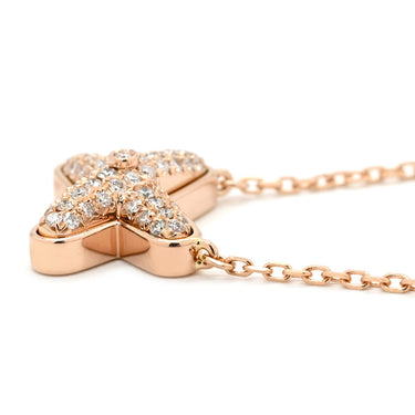 ショーメ CHAUMET ジュ ドゥ リアン ダイヤ ペンダント 083221 ピンクゴールド K18PG ダイヤモンド ネックレス 750 18K PG ブリリアントカット