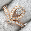 ショーメ CHAUMET ジョゼフィーヌ エグレット 083511 ピンクゴールド K18PG ダイヤモンド #50(JP10) リング 指輪 ダイヤモンド ブリリアントカット 10号
