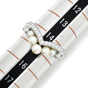 ショーメ CHAUMET ジョゼフィーヌ エグレット 083292 パールホワイト×ホワイトゴールド K18WG パール ダイヤモンド #55(JP15) リング 指輪 白 あこやパール ダイヤ パヴェ 14号
