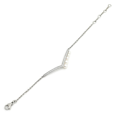 ショーメ CHAUMET ジョゼフィーヌ エグレット パールホワイト×ホワイトゴールド K18WG ダイヤモンド パール ブレスレット JOSEPHINE ダイヤモンド 5Pパール
