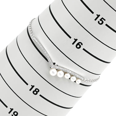 ショーメ CHAUMET ジョゼフィーヌ エグレット パールホワイト×ホワイトゴールド K18WG ダイヤモンド パール ブレスレット JOSEPHINE ダイヤモンド 5Pパール