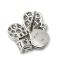 ティファニー Tiffany & Co ペーパーフラワー ダイヤ プラチナシルバー Pt950 ピアス T&Co. プラチナ950 花モチーフ クッションカット ブリリアントカット