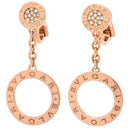 ブルガリ BVLGARI ブルガリブルガリ ソートワール 343402 ピンクゴールド K18PG ピアス 750 K18 PG RG ダイヤ サークル