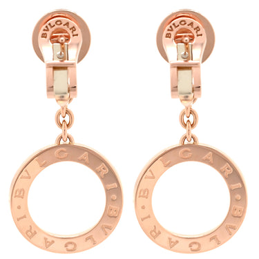 ブルガリ BVLGARI ブルガリブルガリ ソートワール 343402 ピンクゴールド K18PG ピアス 750 K18 PG RG ダイヤ サークル