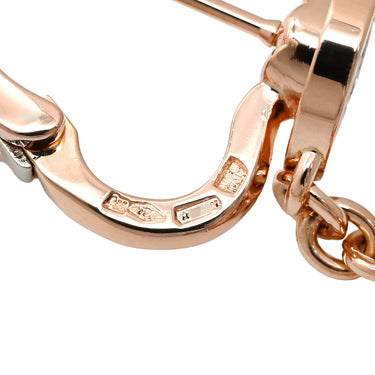 ブルガリ BVLGARI ブルガリブルガリ ソートワール 343402 ピンクゴールド K18PG ピアス 750 K18 PG RG ダイヤ サークル