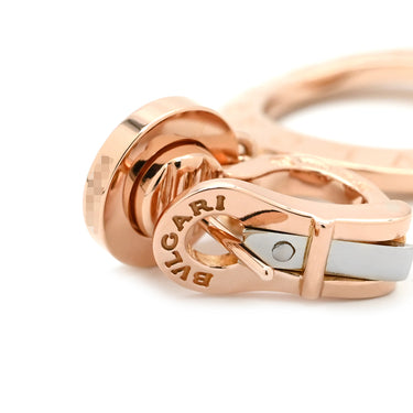 ブルガリ BVLGARI ブルガリブルガリ ソートワール 343402 ピンクゴールド K18PG ピアス 750 K18 PG RG ダイヤ サークル