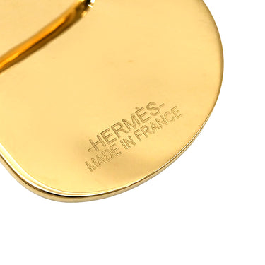 エルメス HERMES ア・シュヴァル ブラック×ゴールド GP ラッカー スカーフリング 鞍 あぶみモチーフ カレ70用 2023AW