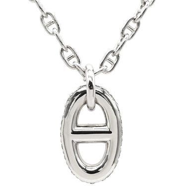 エルメス HERMES ファランドール PM H221304B ホワイトゴールド K18WG ネックレス K18 750 ダイヤモンド シェーヌダンクル