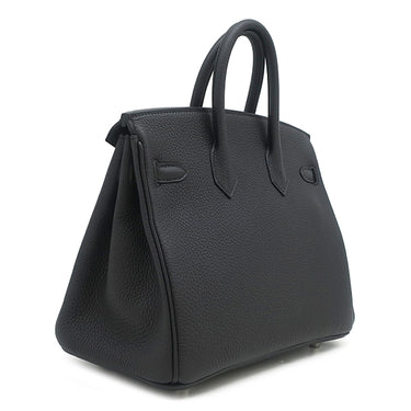 エルメス HERMES バーキン 25 ブラック トゴ ハンドバッグ シルバー金具 新品 未使用 黒 2026年製