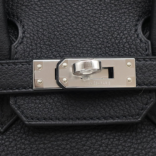 エルメス Herms バーキン 25 ブラック トゴ ハンドバッグ シルバー金具 エルメス Herms バーキン 25 ブラック トゴ ハンドバッグ シルバー金具