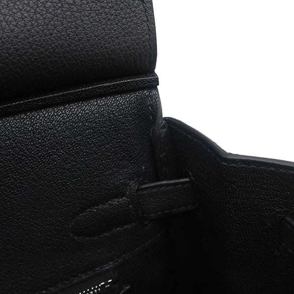 エルメス Herms バーキン 25 ブラック トゴ ハンドバッグ シルバー金具 エルメス Herms バーキン 25 ブラック トゴ ハンドバッグ シルバー金具