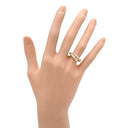 ブルガリ BVLGARI セルペンティ ヴァイパー ダイヤ 355974 ピンクゴールド K18PG ダイヤモンド S リング 指輪 750AU 18金 シングルコイル 9号