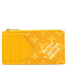 ルイヴィトン LOUIS VUITTON コインカード ホルダー M12660 サフランイエロー レザー モノグラムヘリテージキャンバス カードケース ゴールド金具 黄色 フラグメントケース