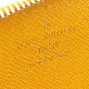 ルイヴィトン LOUIS VUITTON コインカード ホルダー M12660 サフランイエロー レザー モノグラムヘリテージキャンバス カードケース ゴールド金具 黄色 フラグメントケース