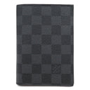 ルイヴィトン LOUIS VUITTON クーヴェルテュール パスポール NM N64411 ダミエグラフィット レザー ダミエグラフィットキャンバス パスポートケース イニシャル刻印あり