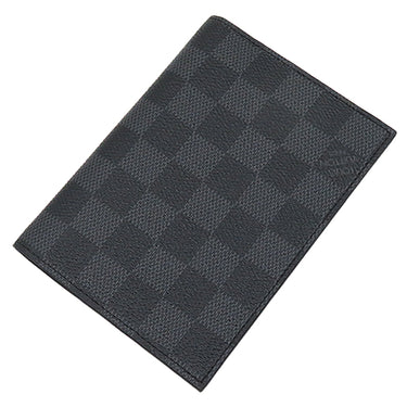 ルイヴィトン LOUIS VUITTON クーヴェルテュール パスポール NM N64411 ダミエグラフィット レザー ダミエグラフィットキャンバス パスポートケース イニシャル刻印あり