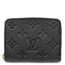 ルイヴィトン LOUIS VUITTON ジッピー コインパース M28797 ブラック モノグラムアンプラント コインケース ゴールド金具 ラウンドジップ