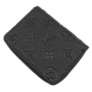ルイヴィトン LOUIS VUITTON ジッピー コインパース M28797 ブラック モノグラムアンプラント コインケース ゴールド金具 ラウンドジップ