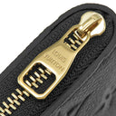 ルイヴィトン LOUIS VUITTON ジッピー コインパース M28797 ブラック モノグラムアンプラント コインケース ゴールド金具 ラウンドジップ