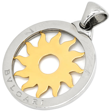ブルガリ BVLGARI トンド サン イエローゴールド×シルバー K18YG ステンレススチール ペンダントトップ 750YG SS