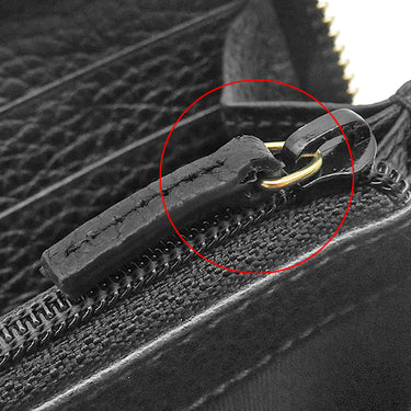 グッチ GUCCI プチマーモント ジップアラウンドウォレット 456117 ブラック レザー 長財布 ゴールド金具 黒 ラウンドファスナー ダブルG