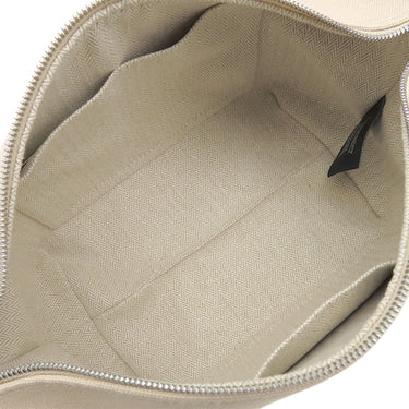 エルメス HERMES ブリッド ア ブラック PM H104222M ナチュラル コットンキャンバス ポーチ シルバー金具 バニティ Hロゴ