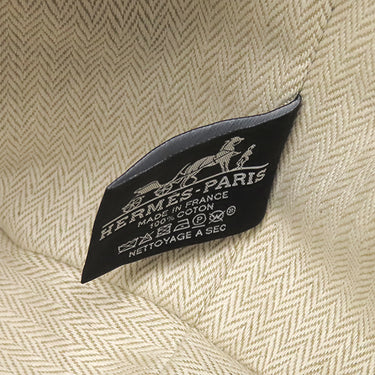 エルメス HERMES ブリッド ア ブラック PM H104222M ナチュラル コットンキャンバス ポーチ シルバー金具 バニティ Hロゴ