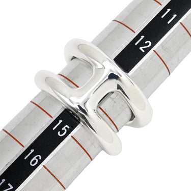 エルメス HERMES オスモズ GM シルバー シルバー925 #54(JP14) リング 指輪 SV925 AG925 Hモチーフ 13.5号